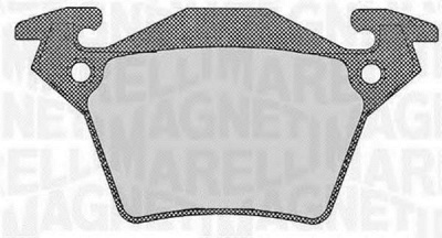 MAGNETI MARELLI 363916060328 -  Комплект тормозных колодок, дисковый тормоз